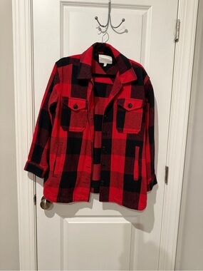 Lucky Brand Kids Red & Black Buffalo Plaid Pea Coat